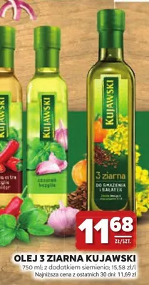 Olej 3 Ziarna Kujawski do smażenia i sałatek promocja w Stokrotka
