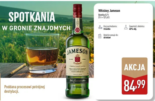 Whiskey Jameson promocja w Aldi