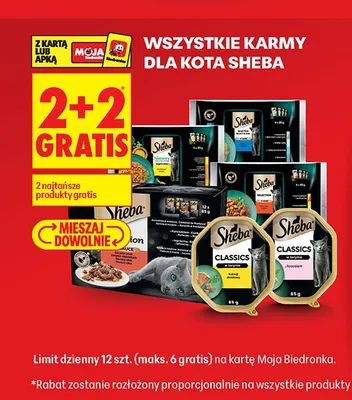 Karma dla kota Sheba Classics w galaretce promocja w Biedronka