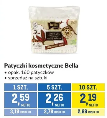 Patyczki kosmetyczne Bella promocja w Makro