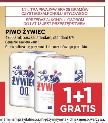 Piwo Żywiec Standard 4-pak 500 ml promocja w Stokrotka