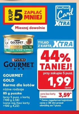 Karma dla kotów Gourmet Gold promocja w Kaufland