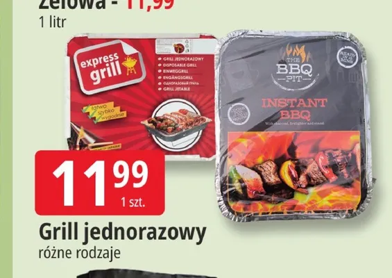 Grill jednorazowy promocja w Leclerc
