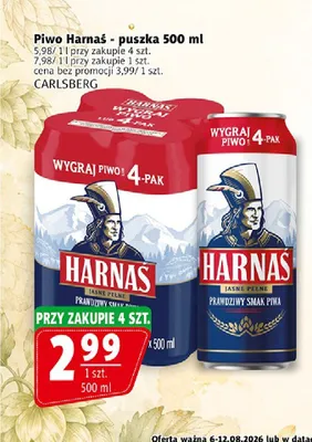 Piwo Harnaś promocja w Prim Market