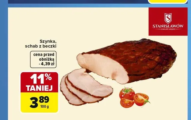 Szynka schab z beczki Stanisławów promocja w Carrefour