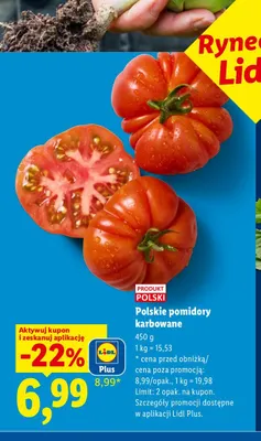 Polskie pomidory karbowane Ryneczek Lidla promocja w Lidl