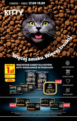 Karma dla kotów mus z łososiem Kitty promocja w Biedronka