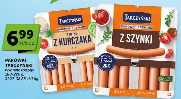 Parówki wybrane rodzaje promocja w Groszek