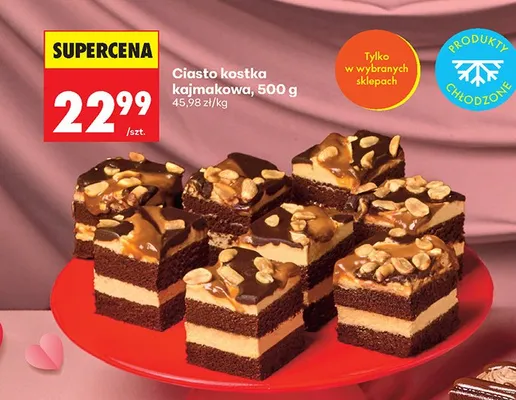 Ciasto kostka kajmakowa promocja w Biedronka