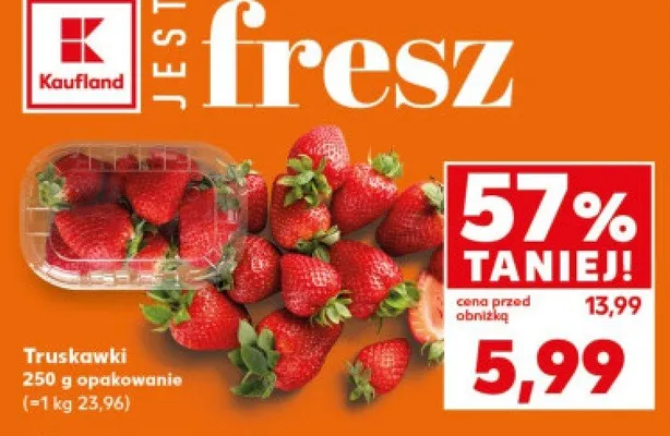 Truskawki 250 g promocja w Kaufland