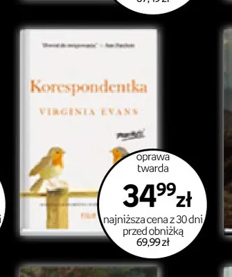 Książka Korespondentka Virginia Evans Filia promocja w Empik