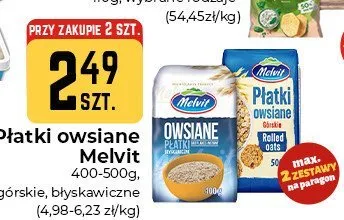 Płatki owsiane Melvit Górskie promocja w Społem Częstochowa