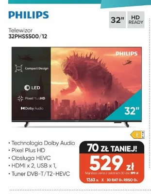 Telewizor Philips 32PHS5500/12 promocja w Max Elektro
