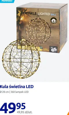 Kula świetlna LED Twinkle promocja w Action
