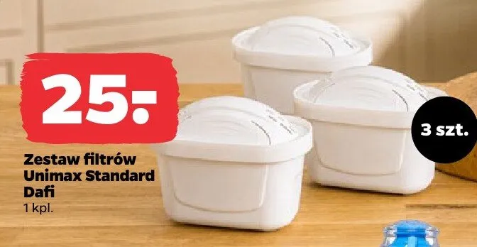 Zestaw filtrów Unimax Standard Dafi promocja w Netto