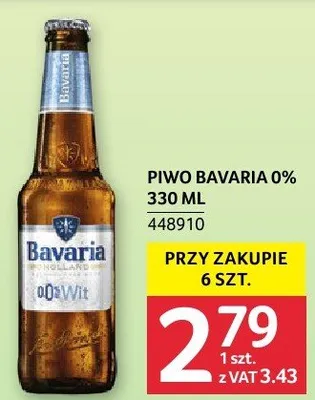 Piwo Bavaria 0% 330 ml promocja w Selgros
