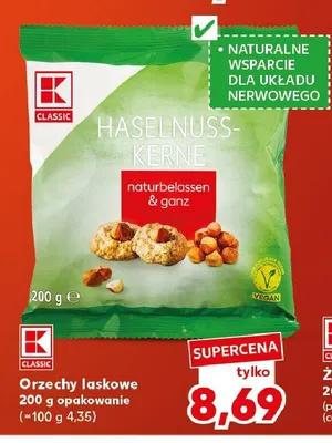 Orzechy laskowe K-Classic promocja w Kaufland