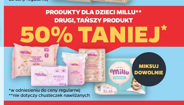 Produkty dla dzieci Millu promocja w Netto