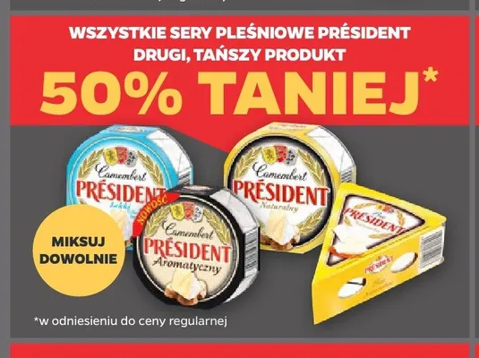 Ser pleśniowy Camembert Président Aromatyczny promocja w Netto