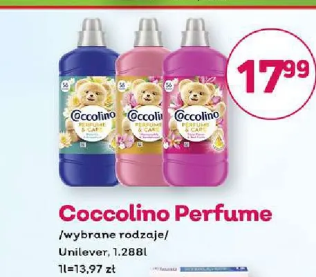Płyn do płukania tkanin Coccolino Perfume promocja w Bliski