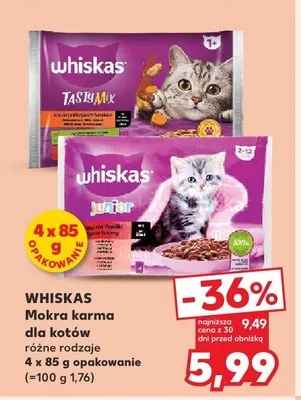 Mokra karma dla kotów Whiskas promocja w Kaufland