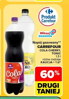 Napój gazowany Carrefour Cola Cherry promocja w Carrefour