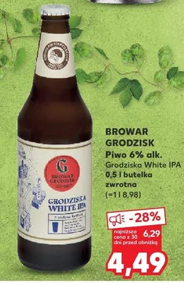 Piwo Grodziska White IPA promocja w Kaufland