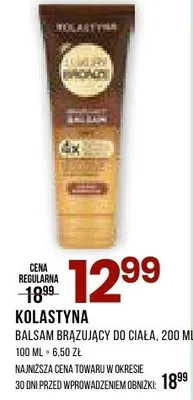 Balsam brązujący do ciała promocja w Drogerie Natura