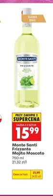 Wino musujące Monte Santi Frizzante Mojito Moscato promocja w Biedronka