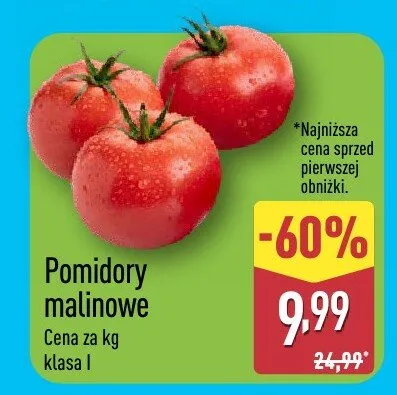 Pomidory promocja w Aldi