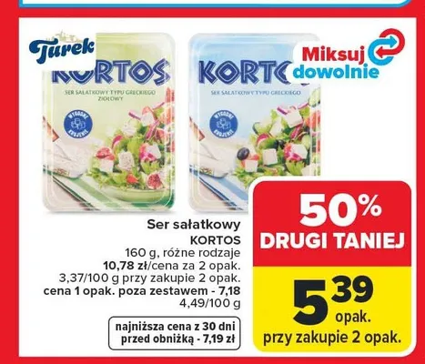 Ser sałatkowy Kortos ziołowy Turek promocja w Carrefour