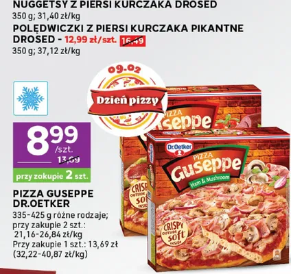 Pizza Guseppe Dr. Oetker Ham & Mushroom promocja w Stokrotka