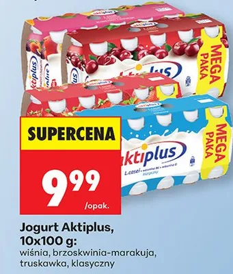 Jogurt brzoskwinia-marakuja 10-pak promocja w Biedronka