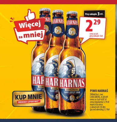 Piwo Harnaś promocja w Arhelan