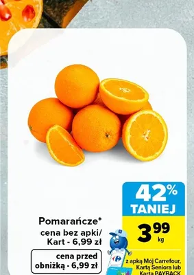 Pomarańcze promocja w Carrefour