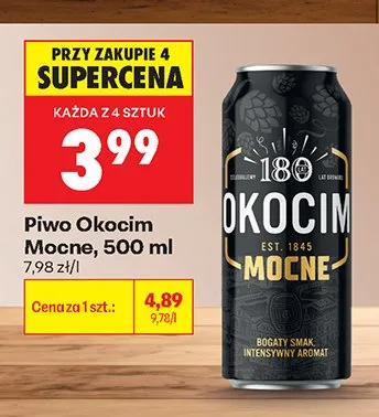 Piwo Okocim Mocne promocja w Biedronka