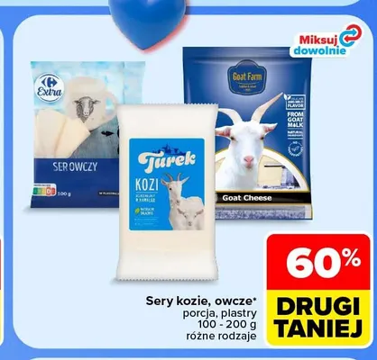 Ser kozi w kawałku Turek promocja w Carrefour Market