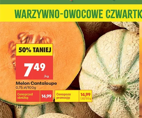 Melon Cantaloupe promocja w Biedronka