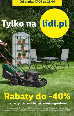 Narzędzia, meble i akcesoria ogrodowe do -40% promocja w Lidl