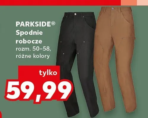 Spodnie robocze rozm. 50-58, różne kolory promocja w Kaufland