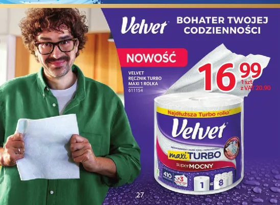 Ręcznik papierowy Velvet Turbo Maxi promocja w Selgros