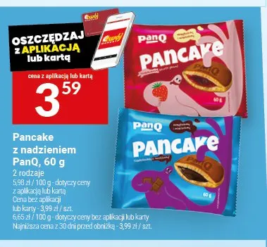 Pancake z nadzieniem PanQ 60g promocja w Twój Market