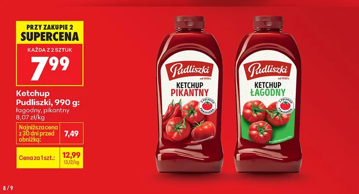 Ketchup pikantny promocja w Biedronka