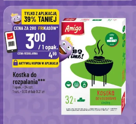 Kostka do rozpalania Amigo promocja w POLOmarket
