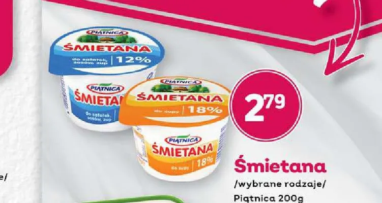 Śmietana Piątnica promocja w Bliski