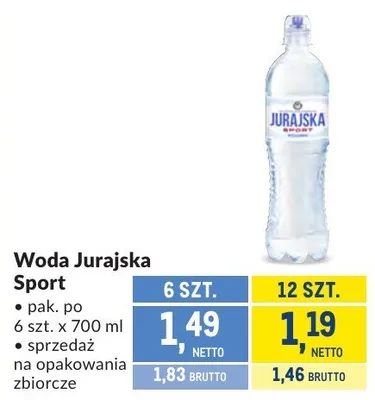 Woda Jurajska Sport promocja w Makro