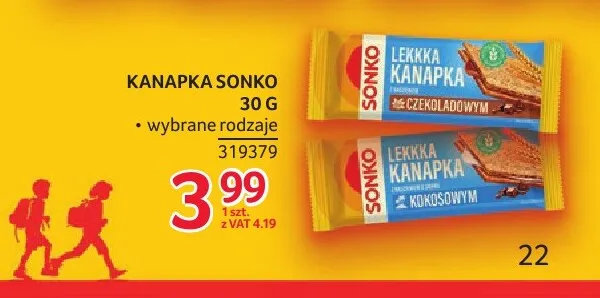 Wafle Lekka Kanapka kokosowe Sonko promocja w Selgros