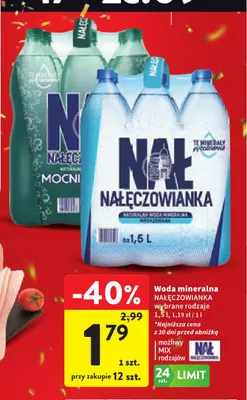 Woda mineralna Nałęczowianka promocja w Intermarche