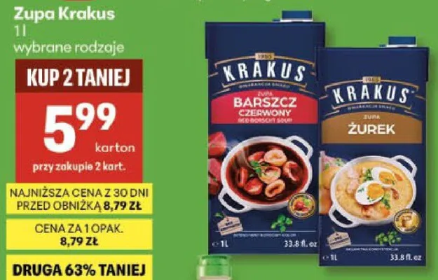 Zupa Krakus promocja w Delikatesy Centrum