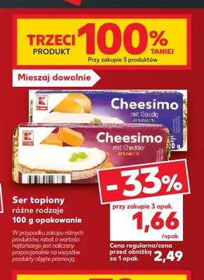 Ser topiony Cheesimo K-Classic promocja w Kaufland